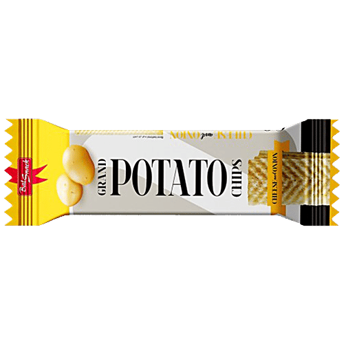 Bal Snack Grand Potato Chips - Cheese & Onion, Crispy, 60 g  