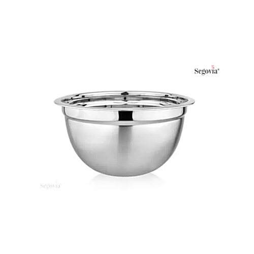 Segovia Mixing Bowl - Stainless Steel, Durable, For Making Cake Dough, Salad, 3.5 L  