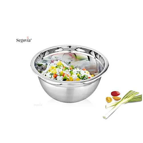 Segovia Mixing Bowl - Stainless Steel, Durable, For Making Cake Dough, Salad, 3.5 L  