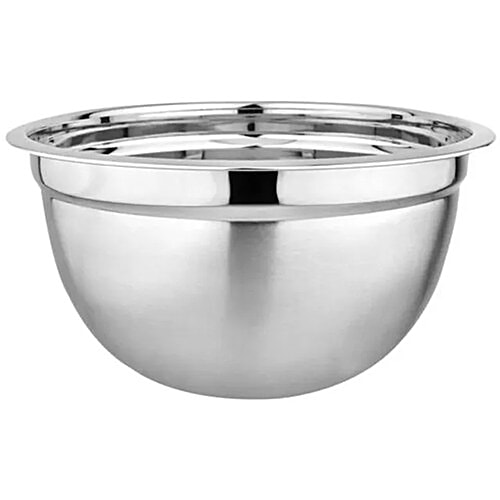 Segovia Mixing Bowl - Stainless Steel, Durable, For Making Cake Dough, Salad, 3.5 L  