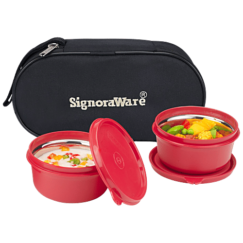 Buy Signoraware Monarch Midday Microsafe Lunch Box With Bag Leak