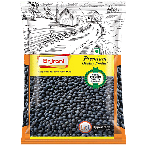 Brijrani Urad Sabut - Pure, Premium Quality, Rich In Protein, 1 kg Pouch 