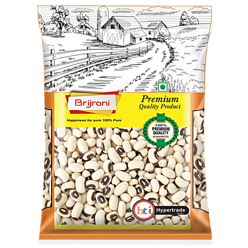 Brijrani White Lobiya - Pure & Premium Quality, 1 kg Pouch