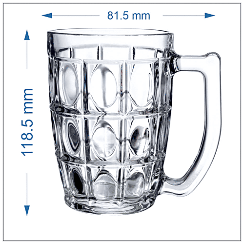 Buy Yera Glass Bowl & Beer Mug Set Plain, Lightweight Online at Best