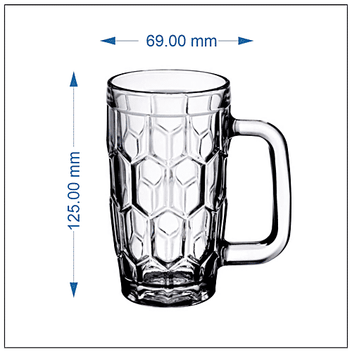 Buy Yera Glass Juice Mug Plain, Lightweight Online at Best Price of
