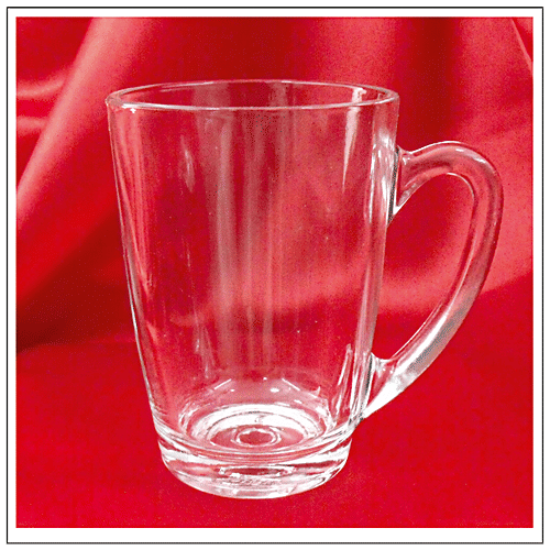 Buy Yera Glass Tea/Coffee Mug Set Plain, Lightweight Online at Best
