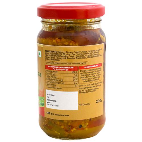 URBAN SALSA Punjabi Mixed Pickle, 200 g Bottle 