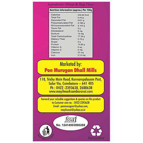 Mayil Mark Ragi Vermicelli - Rich In Antioxidants, 180 g Pouch