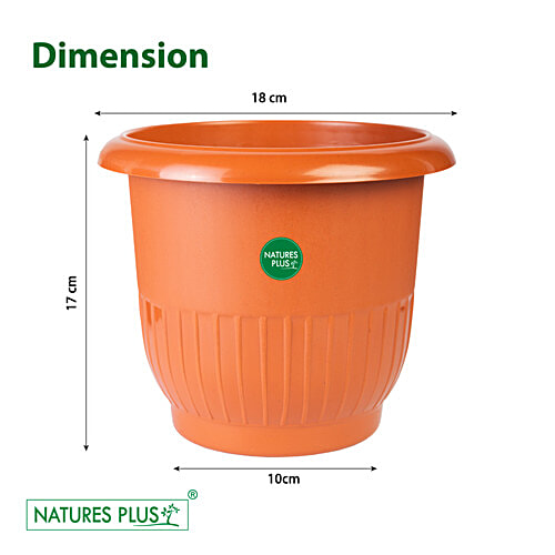Natures Plus Planter 007 - Brown, Durable, Longlasting, 2 pcs