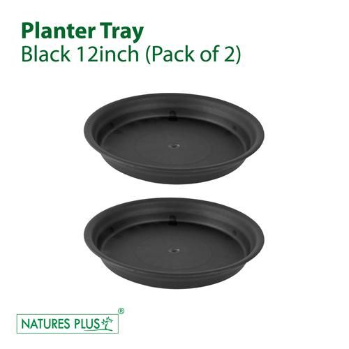 Buy NATURES PLUS Planter Tray 37 m - 30 cm, Black, Durable, Longlasting ...