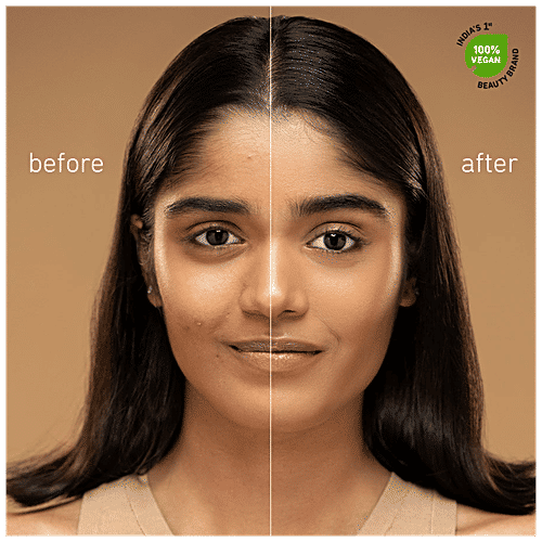 Plum Soft Blend Weightless Foundation - With Hyaluronic Acid, Matte Finish, Long Wear, 30 ml Tan Glow - 130N