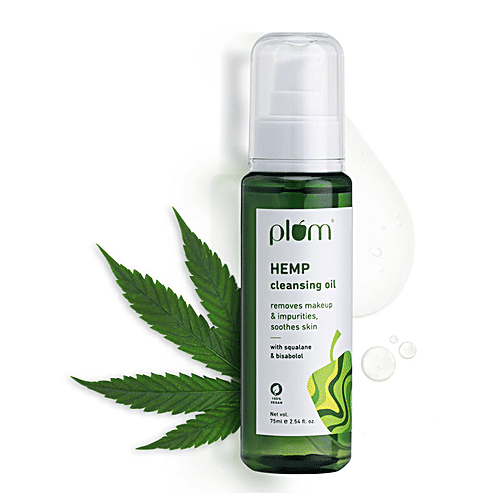 Buy Plum Hemp Cleansing Oil 100 Vegan, Removes Makeup & Impurities