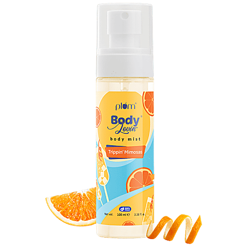 Plum BodyLovin' Body Mist - Trippin' Mimosas, Citrusy Fragrance, Perfume Body Spray, 100 ml  