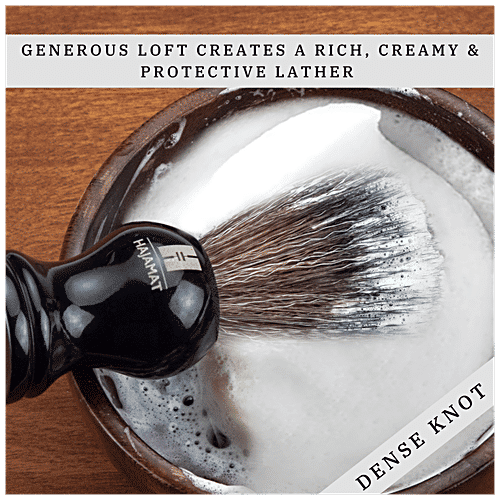 Buy Hajamat Black Knight Shaving Brush Super Soft Bristles, Resin