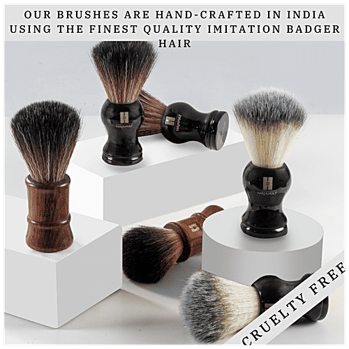 Buy Hajamat Black Knight Shaving Brush Super Soft Bristles, Resin