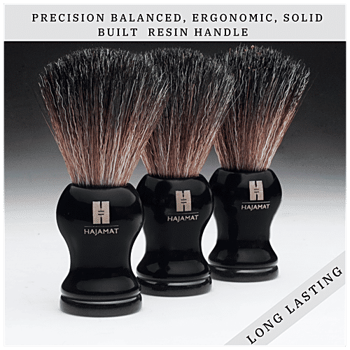 Buy Hajamat Black Knight Shaving Brush Super Soft Bristles, Resin