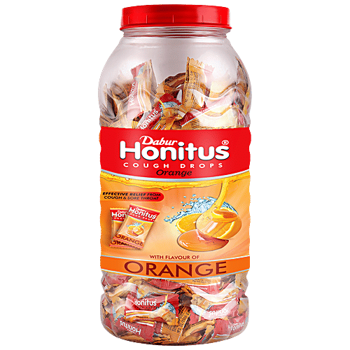 Buy Honitus Cough Drop Orange, Relief From Sore Throat Online at Best
