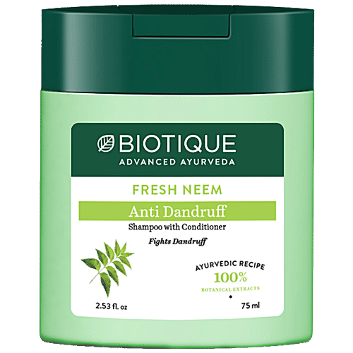Buy BIOTIQUE Fresh Neem Anti Dandruff Shampoo With Conditioner