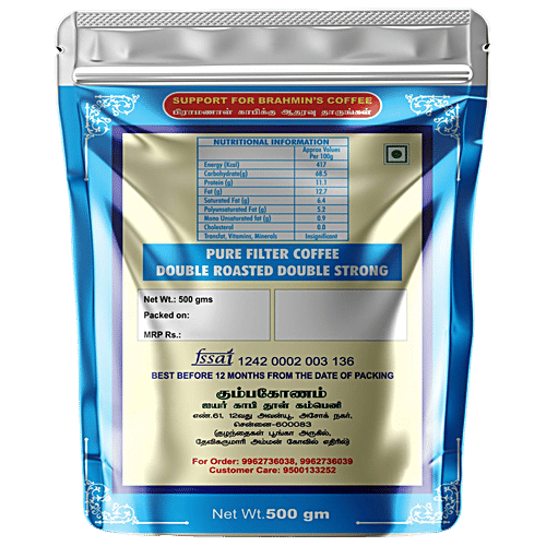 Kumbakonam Iyer Coffee Powder - Pure, Rich & Strong Flavour, 500 g  