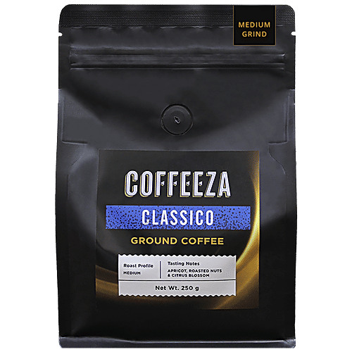 Buy Coffeeza Classico Ground Coffee Medium Grind, Apricot, Roasted