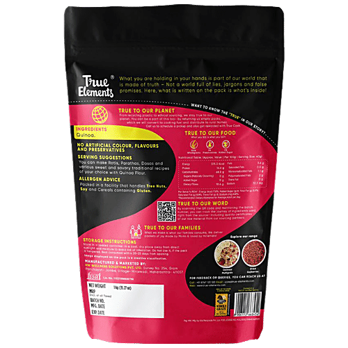 True Elements Quinoa Flour, 1 kg  