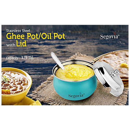 Buy Segovia Steel Ghee Pot For Multipurpose Usage, Utility Container