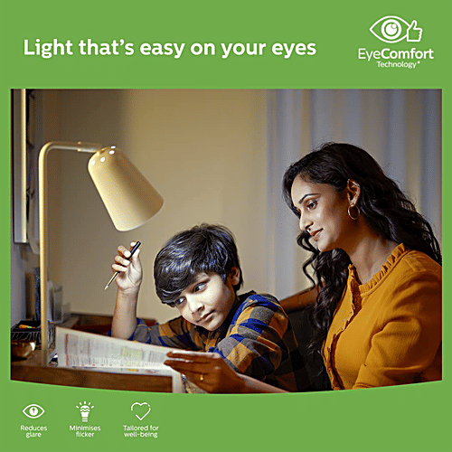 Philips Full Glow 12W LED Bulb - Crystal White, 1200Lm, 6500K, B22, A60 Diffused, 1 pc