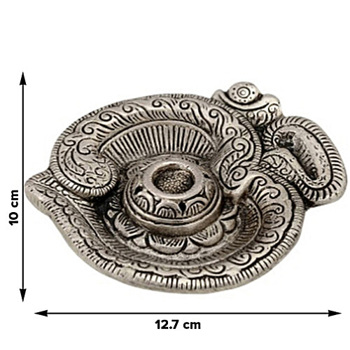 eCraftIndia Om Incense Stick Holder/Agarbatti Stand, 1 pc  Durable Metal Construction
 Separate Ash Collector