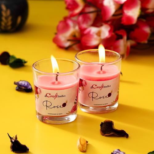Gel Rose Jelly Scented Candle - Pieces