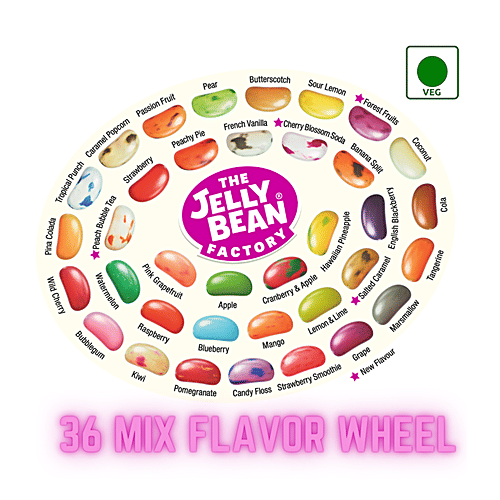 Buy The Jelly Bean Factory Jelly Bean Candy 36 Mix Fruit Flavours