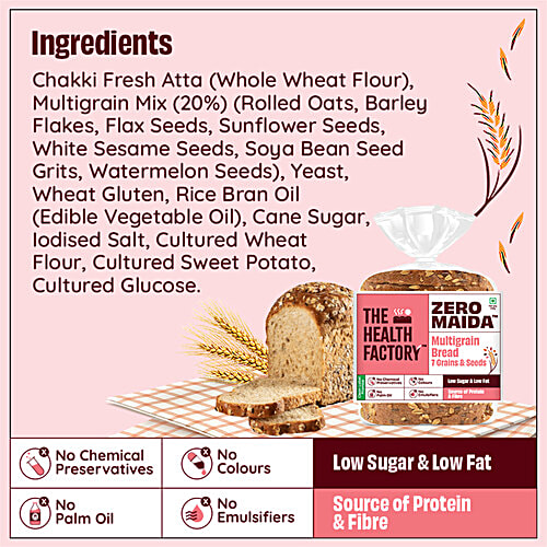 The Health Factory Super Multigrain Bread, 250 g  