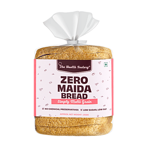 Buy The Health Factory Zero Maida Bread Simply Multi Grain, No