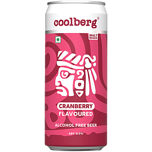 Coolberg Cranberry Non-Alcoholic Beer, 300 ml Refreshing Cranberry Flavour
Non-Alcoholic Malt-Based Beverage