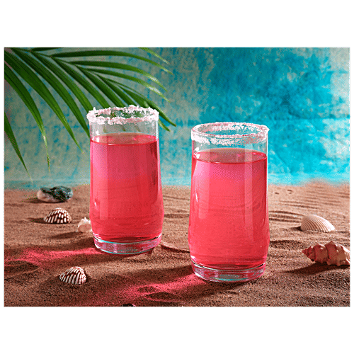 Sanjeev Kapoor Scirio Water Glass - Transparent, Plain, High Quality, 400 ml (Set of 6) 