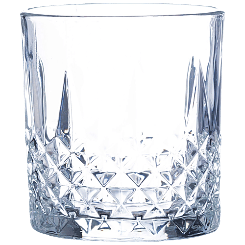 Sanjeev Kapoor Paris Crystal Whisky Glass - Highly Durable, Sturdy, 325 ml (Set of 6) 