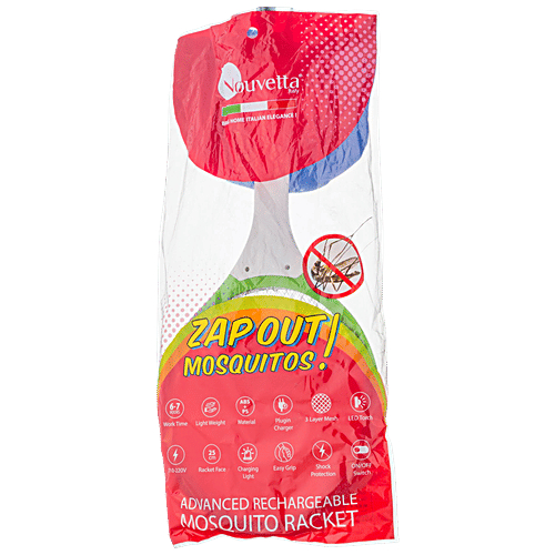 Nouvetta Advanced Electrical Rechargable Mosquito Racket - Green, 1 pc