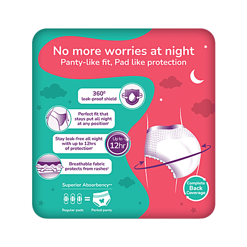 Evereve Ultra Absorbent Disposable Period Panties - M-L, 5 pcs (Buy 1 Get 1 Free) 360 Degree Anti-Leak Coverage