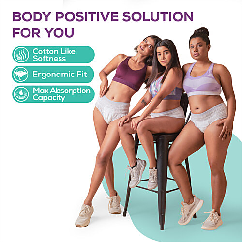 Evereve Evereve Disposable Period Panties - Ultra Absorbent, Anti-Leakage Protection, M-L, 10 pcs, 10 pcs  