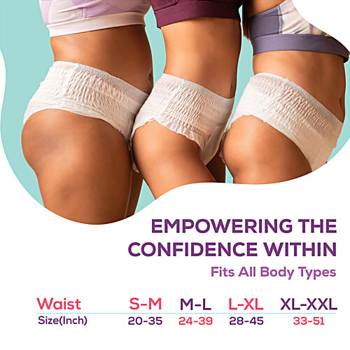 Evereve Evereve Disposable Period Panties - Ultra Absorbent, Anti-Leakage Protection, M-L, 10 pcs, 10 pcs  