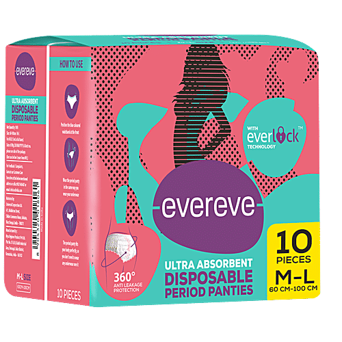 Buy Evereve Evereve Disposable Period Panties Ultra Absorbent, AntiLeakage Protection, ML