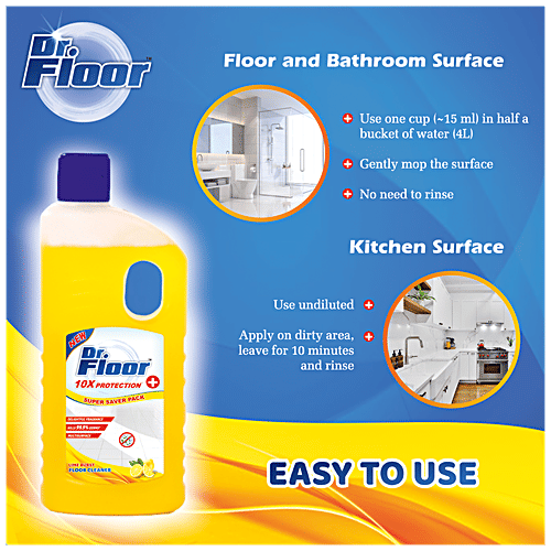 Buy Dr. Floor Cleaner Kills Germs, Lime Fragrance Online at Best