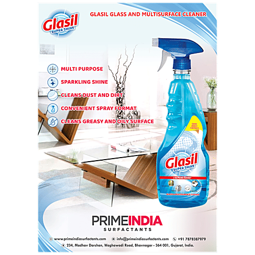 Glasil Super Shine Glass Cleaner - Used For Multiple Surfaces, 500 ml  