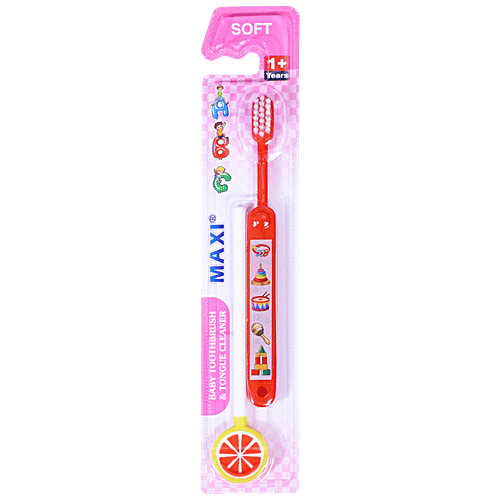 Buy MAXI ABC Baby Toothbrush and Tongue CleanerOral Hygiene Kit Online