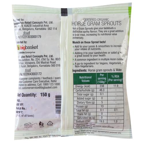 Fresho Organic Sprouts Horse Gram, 150 g  