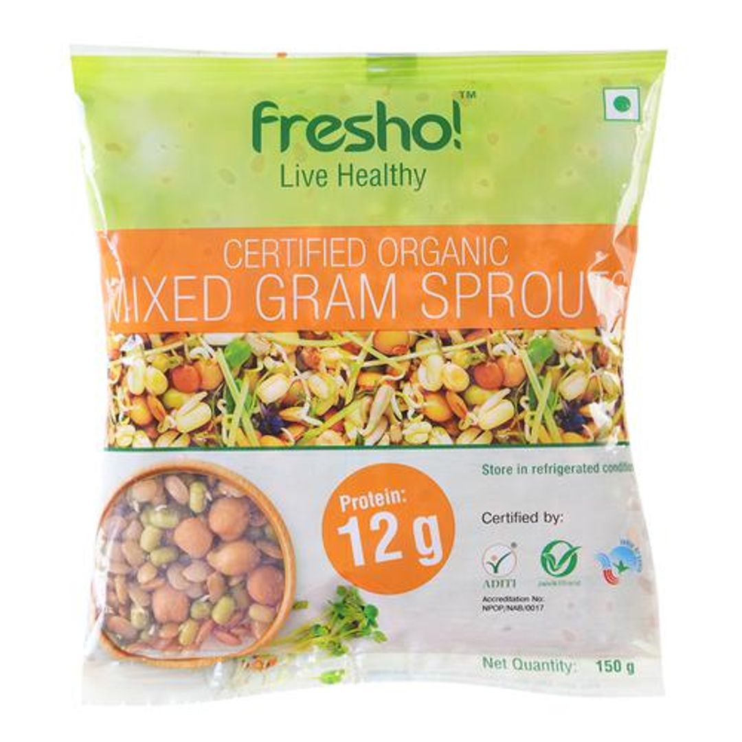 Fresho Organic Sprouts Mixed Gram, 150 g 
