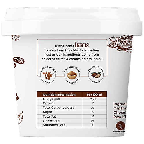 4S Foods Indus Creamery Eluru Cacao Chocolate Hand Crafted Ice Cream, 125 ml  