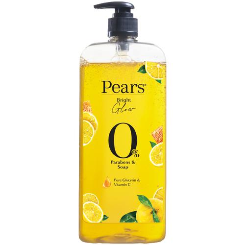 Pears Bright Glow Body Wash, 750 ml  With Glycerin & Vitamin C, 0% Parabens