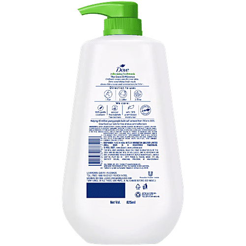 Dove Refreshing Bodywash With Tripe Hydration Serum, 825 ml  