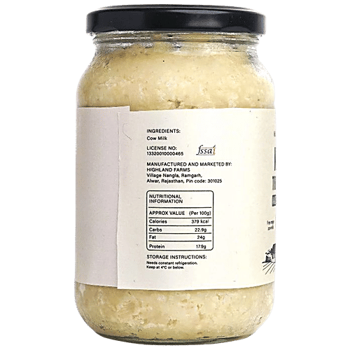 Highland Farms Khoya Traditional - Made From A2 Cow Milk, 500 g  