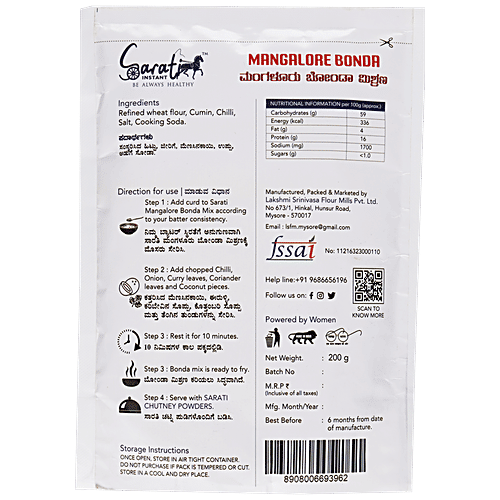 Buy Sarati Instant Mangalore Bonda Traditional Recipe Online at Best